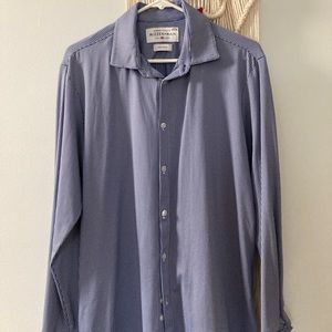 MIZZEN+MAIN men’s Blue plaid checker dress shirt